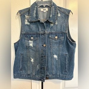 JBD (VICI) Denim Distressed Vest